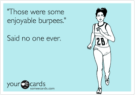 Image result for clip art hating burpees