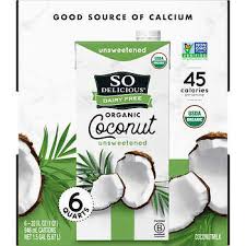 So Delicious Organic Coconut Milk, 32 oz., 6-count | Costco
