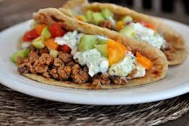 Big Fat Greek Taco with Tzatiki Sauce | Mel's Kitchen Cafe
