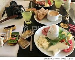 Vegetables in Turkish hotel breakfast的圖片