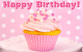 Image result for happy birthday pink cupcakes