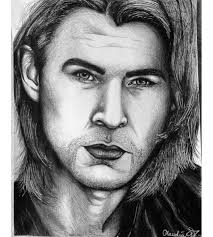Chris Hemsworth Drawing by Claudia Gonzalez - Chris Hemsworth Fine Art Prints and Posters for Sale - chris-hemsworth-claudia-gonzalez
