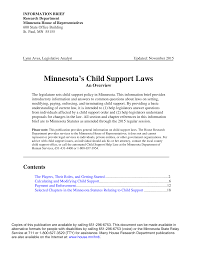 Minnesota's Child Support Laws: An Overview