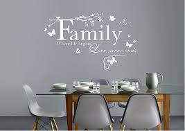 Family Where Life Begins-White Text Quotes Wall Stickers Adhesive ... via Relatably.com