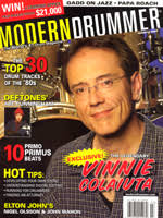 Vinnie Colaiuta has a message for you: Kill your idols. And that may mean killing every notion of technical mastery or virtuosic artistry that you associate ... - md07