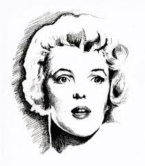 Norma Jean Drawing by Christopher Martinez - Norma Jean Fine Art Prints and Posters for Sale - norma-jean-christopher-martinez
