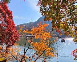 포천 산정호수 풍경, AI로 생성