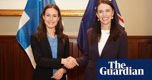 Leaders of New Zealand and Finland shoot down question on age and gender