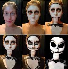 Résultat de recherche d'images pour "maquillage halloween par étape"
