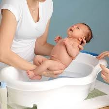 Image result for how to bathe a newborn for the first time