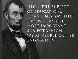 Abraham Lincoln quote on education | Words | Pinterest | Abraham ... via Relatably.com
