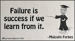 Failure is success if we learn from it | Daily Inspirational ... via Relatably.com