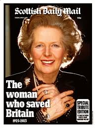 Daily Record. Daily Mail - 182928-daily-mail-front-page-on-margaret-thatcher-april-9-2013