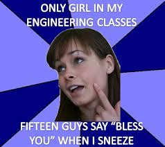 Maladjusted Female Engineer in class - Imgdex.com via Relatably.com