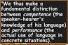 linguistic performance
