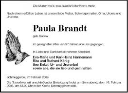 Paula Brandt | Nordkurier Anzeigen - 005802029201