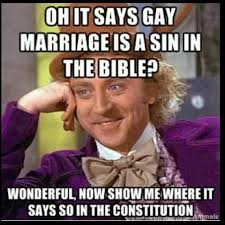 pro gay pro trans quotes | Oh it says gay marriage is a sin in the ... via Relatably.com