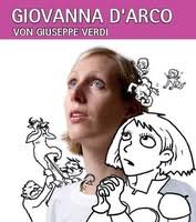 Hanna Zumsande als Giovanna, Zeichnung: Ulrich Scheel. Giuseppe Verdis 7. Oper „Giovanna d&#39;Arco&quot; wird im Jahr von Verdis 200. Geburtstag am Freitag, dem 13. - f43568d435afce14e0e79dd459564d47