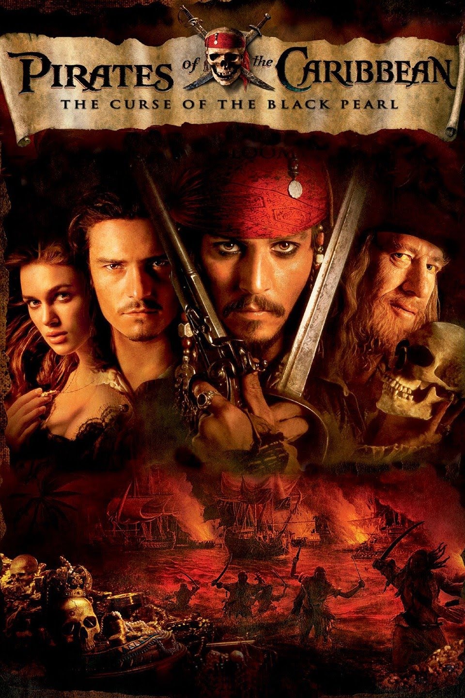 Download Pirates of the Caribbean: The Curse of the Black Pearl (2003) {Hindi-English} 480p | 720p | 1080p