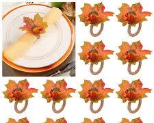 Thanksgivingthemed napkin rings Thanksgiving party favor ideas