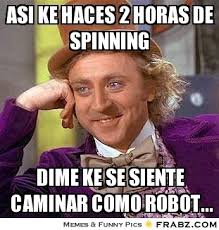 asi ke haces 2 horas de spinning... - Willy Wonka Meme Generator ... via Relatably.com