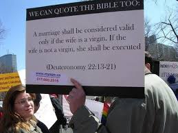 Gay People Can Quote the Bible Too - Funny Pro-Gay Rights Sign via Relatably.com