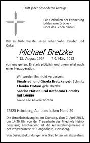 Anzeige für Michael Bretzke - 130082_10608