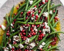Image of Green Bean Salad with Pomegranate and Feta