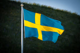 liehuva Ruotsin lippu