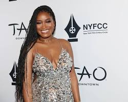 Keke Palmer in a Michael Kors Collection gown with cutouts