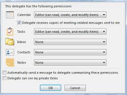 Delegating Access and Managing another Person's Mail / Calendar ...