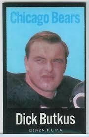 Dick Butkus 1972 NFLPA Iron Ons football card. Want to use this image? See the About page. - Dick_Butkus
