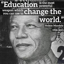 Education is the most powerful weapon which you can use to change ... via Relatably.com