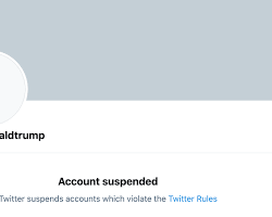 permanently suspended Twitter account