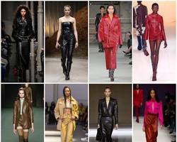 Leather fashion trend for fall 2023
