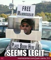 Free Mammogram by recyclebin - Meme Center via Relatably.com