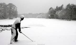 Image result for golfer  in snow