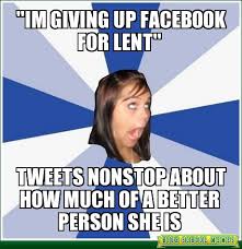 5 memes on giving up Facebook for Lent | via Relatably.com