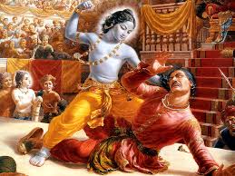 Image result for picture of krishna slaying demons
