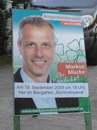Gemeinsam mit der CDU Bundestagskandidatin <b>Tamara Zieschang</b> stellte sich <b>...</b> - plakat-mucke