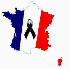 Resultado de imagen de fotos de la bandera francesa de luto