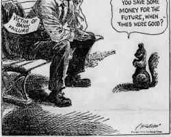 John T. McCutcheon's cartoon A Wise Economist Asks a Question