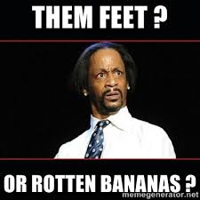 Them feet ? or rotten bananas ? - katt williams shocked | Meme ... via Relatably.com