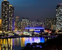 수원 영통 광교호수공원 야경, AI로 생성