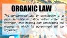 organic law