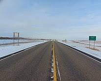 Image of US 85 highway in North Dakota