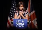 Resultado de imagen para michelle obama let girls learn campaña