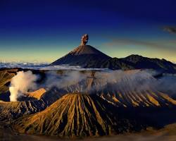 صورة براكين جبل برومو وبراكين تينغير في إندونيسيا