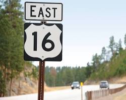 Image of US 16 highway in North Dakota