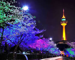 대구 이월드 83타워 야경, AI로 생성